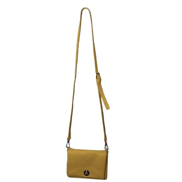 Charming Charlie Crossbody Bag Yellow 7" x 5" x 1" Preowned with Flaws Photos - Picture 3 of 10